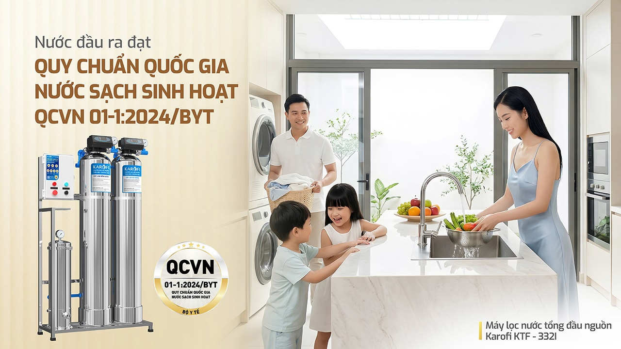 Máy lọc nước tổng đầu nguồn Karofi KTF - 332